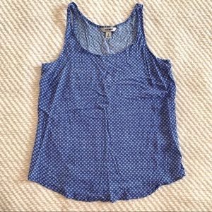 Old Navy M Blue and White Tank Top